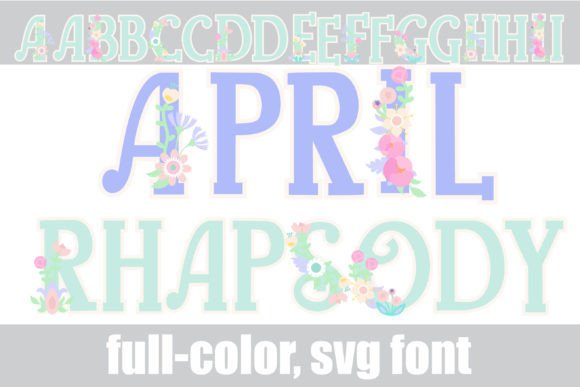 April Rhapsody: A Floral Serif Font for Vibrant Design