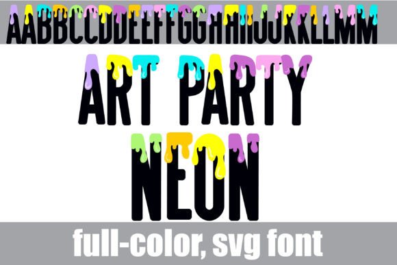 Art Party Neon: A Dripping Sans Serif for Vibrant Designs