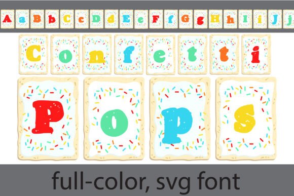 Confetti Pops: A Full-Color Font for Joyful Designs