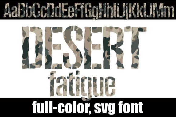Desert Fatigue: A Textured Font for Bold, Authentic Design