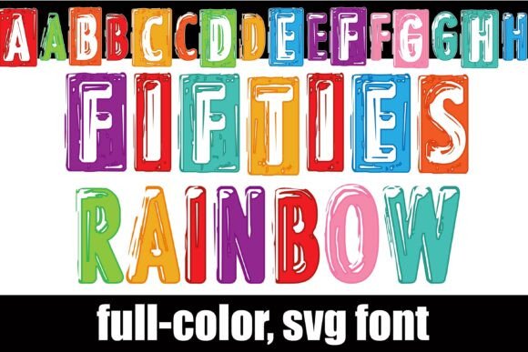 Fifties Rainbow: Adding Vibrant 3D Texture to Your Designs