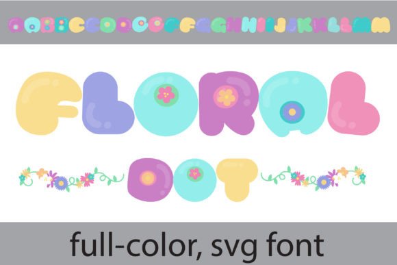 Floral Dot: A Creative Font for Bold Branding