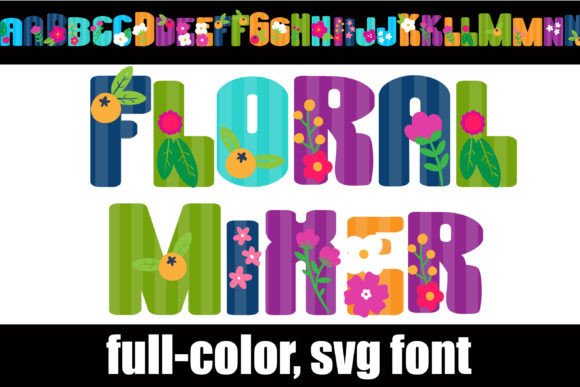Floral Mixer: A Full-Color Font for Bold Branding