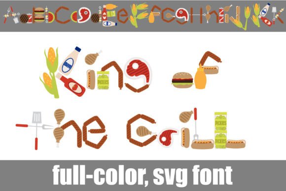 King of the Grill: A Bold Typeface for Sizzling Designs