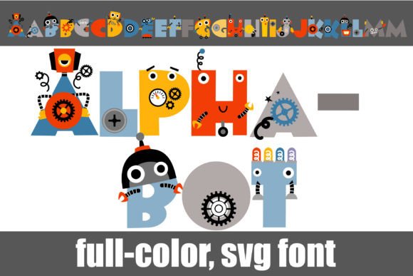 Meet Alpha-bot: The Playful Font with Robotic Charm