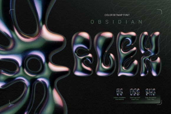 Obsidian Flex: A Bold, Glossy Typeface for Modern Brands