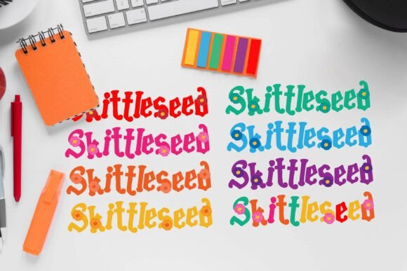 Skittleseed Color: A Full-Spectrum Floral Font