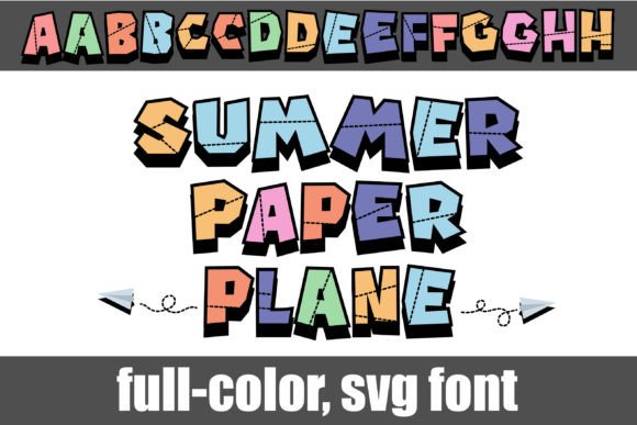 Summer Paper Plane: A Chunky 3D Font for Vibrant Designs