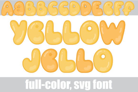 Yellow Jello: A Bubbly Font for Bright, Engaging Designs